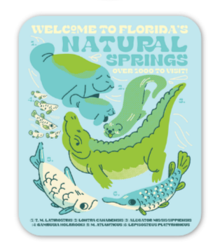 Welcome to Florida Natural Spring Vinyl Sticker