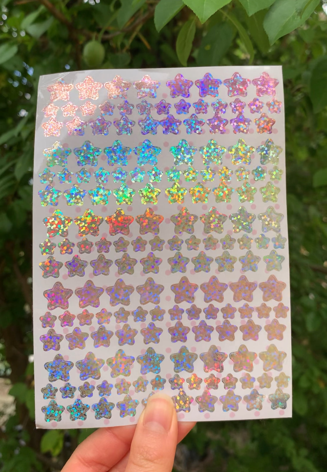Glitter Stars Sticker Sheet