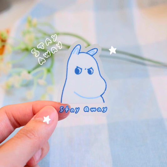 Stay Away Moomin Sticker