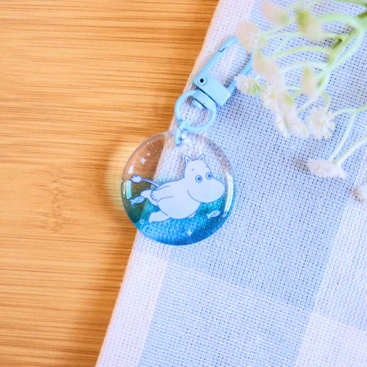 Swimming Moomin Keychain