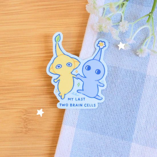 My Last Two Brain Cells Pikmin Sticker