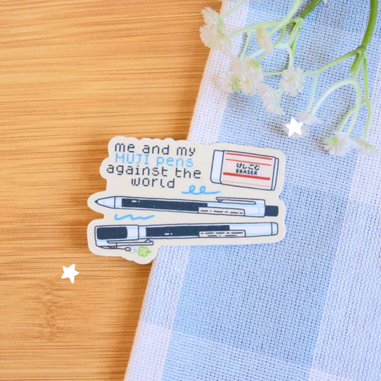 Me and My Muji Pens Sticker