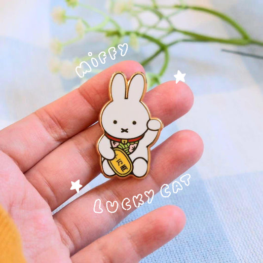 Lucky Bunny Enamel Pin
