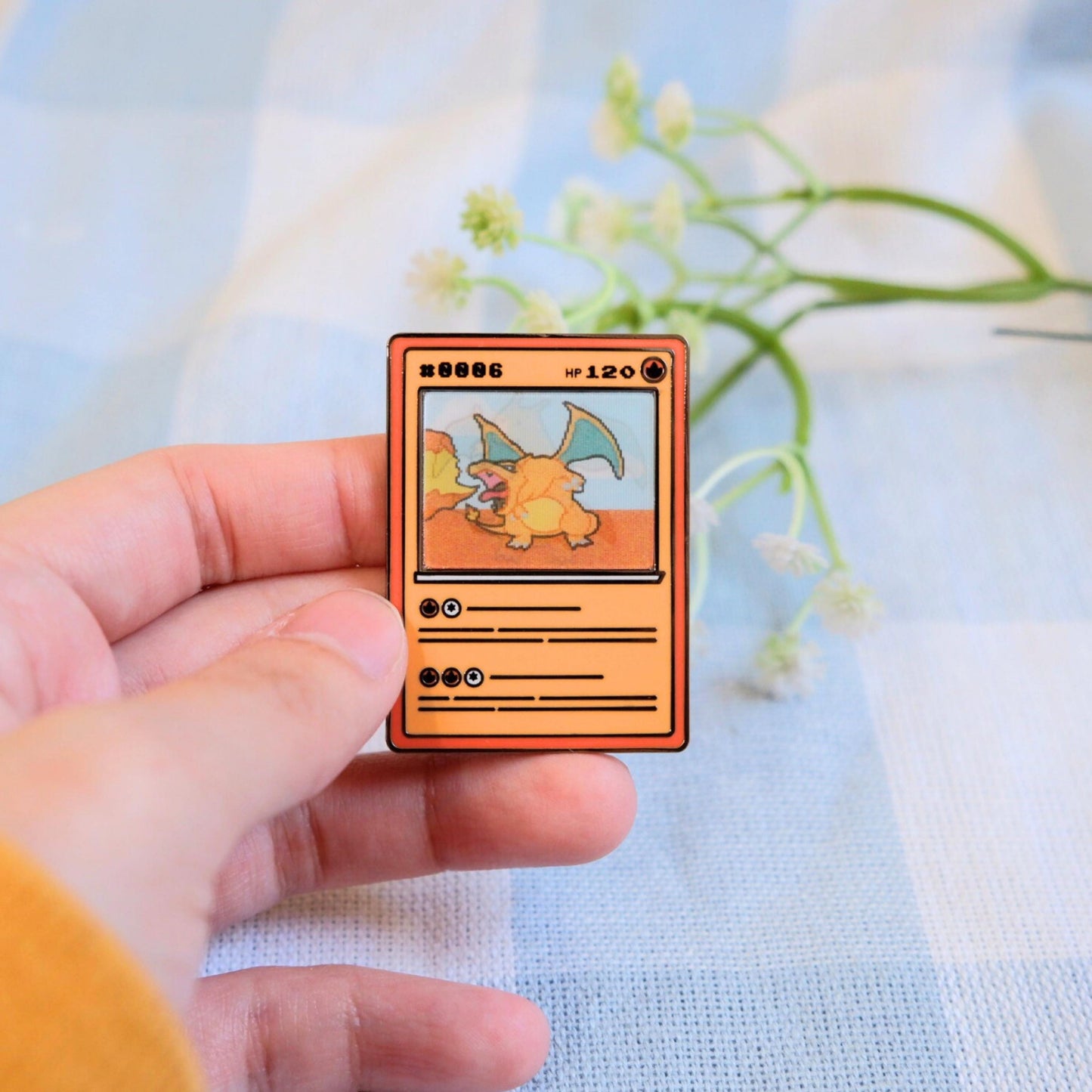 Ditto-zard Lenticular Enamel Pin