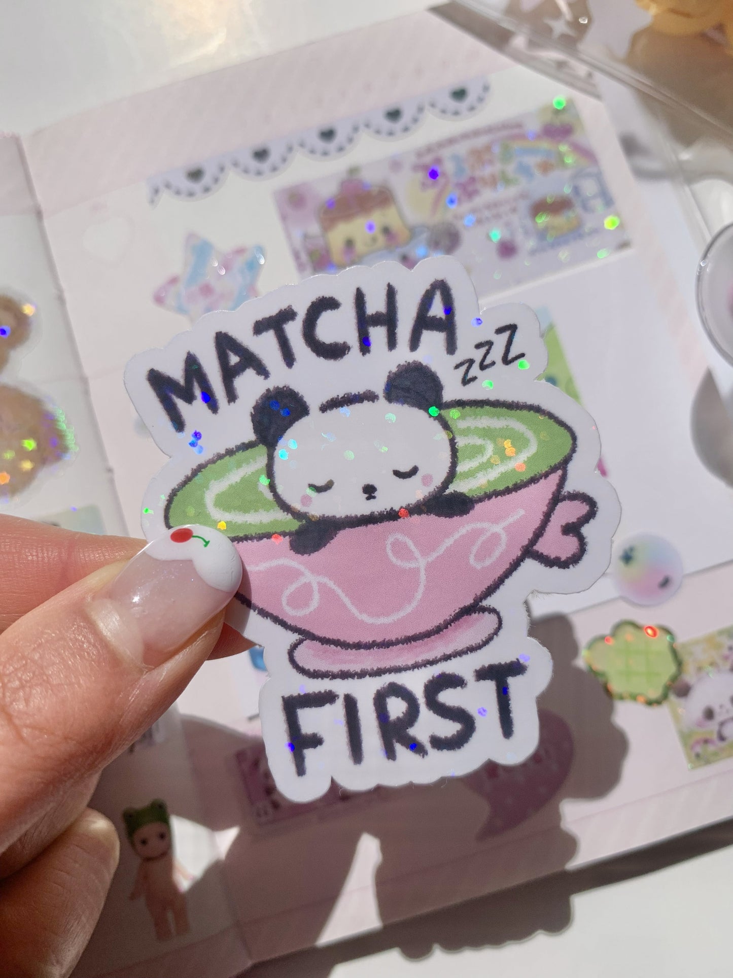 Matcha First Sticker