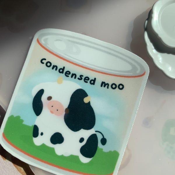 Condensed Moo Sticker by missmelonsoda