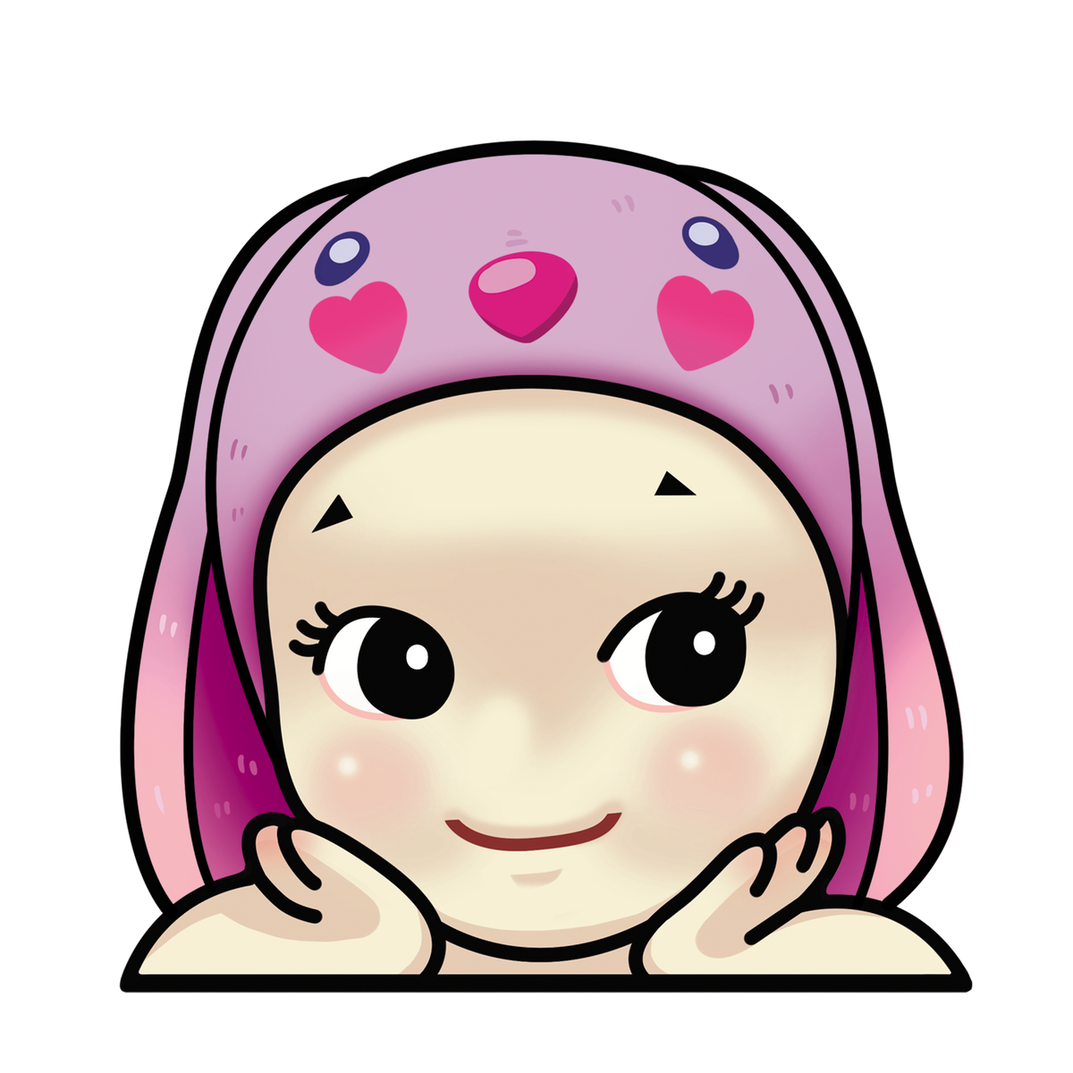 purple rabbit sonny angel sticker