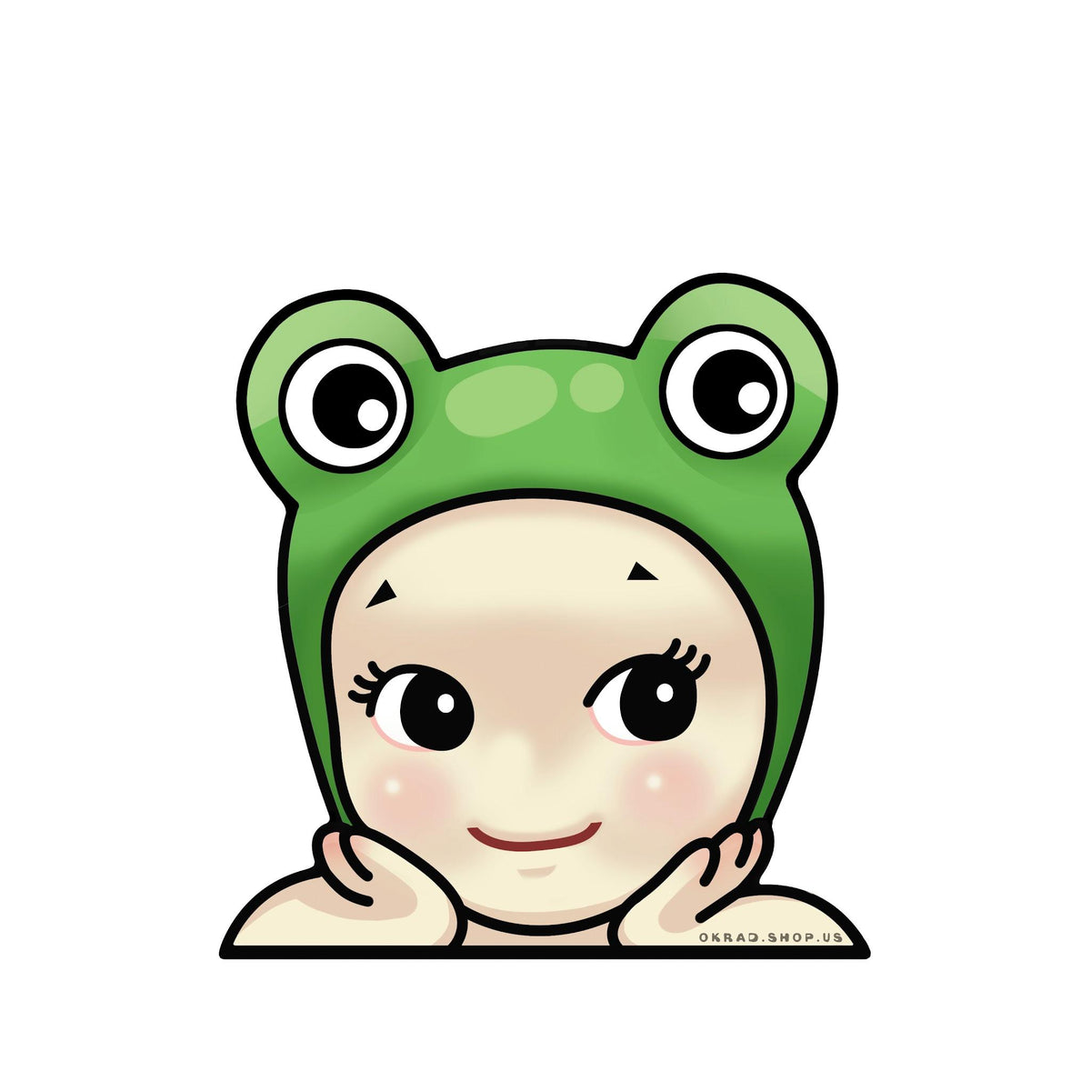 frog sonny angel sticker