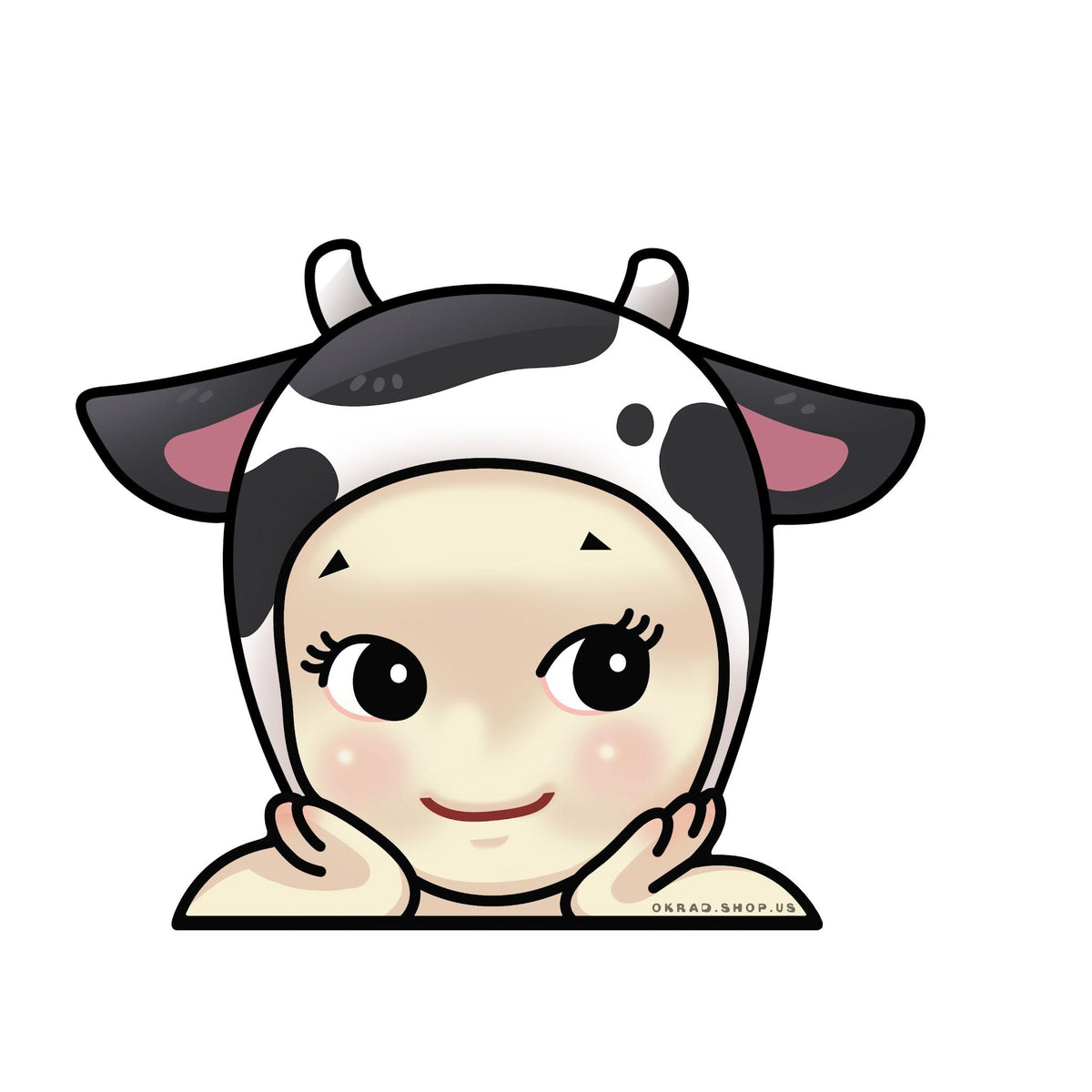 cow sonny angel sticker