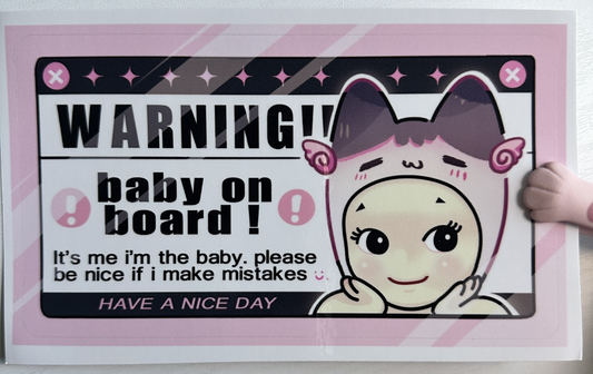 baby on board decal