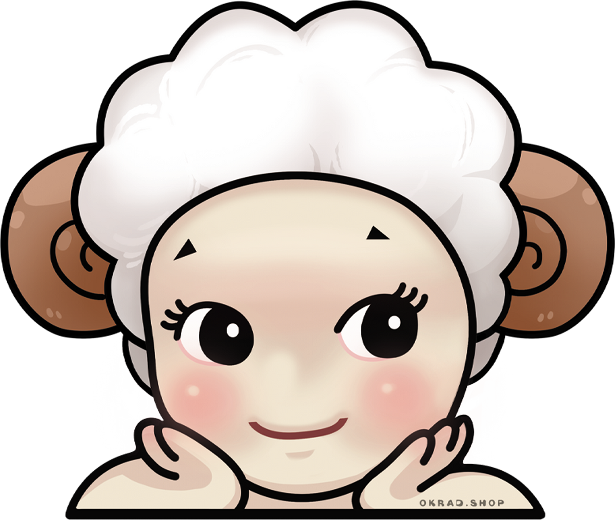 ram sonny angel decal