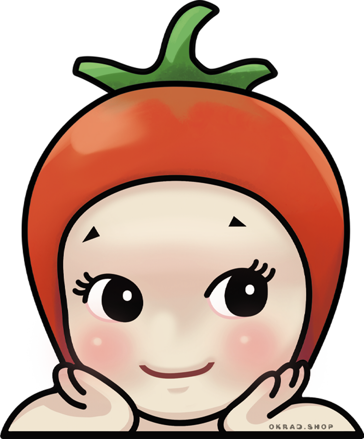 tomato sonny angel sticker