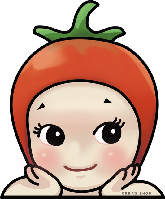 tomato sonny angel sticker