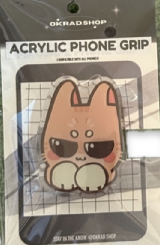 orange cat phone grip