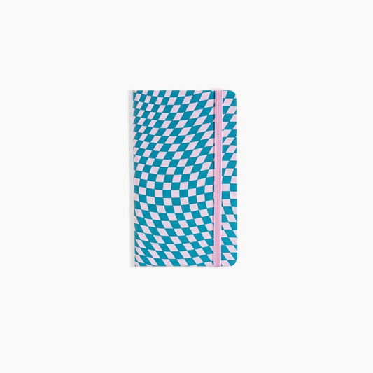 Blue & Pink Checkered Notebook