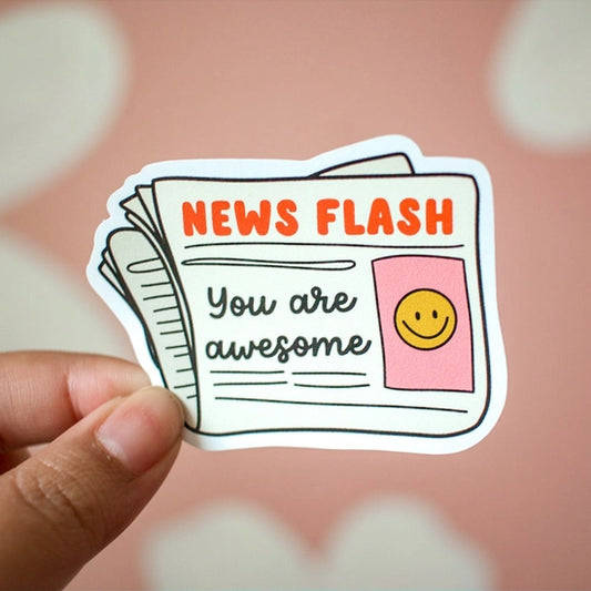 News Flash Sticker