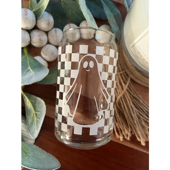 Spooky Ghost Glass Cup